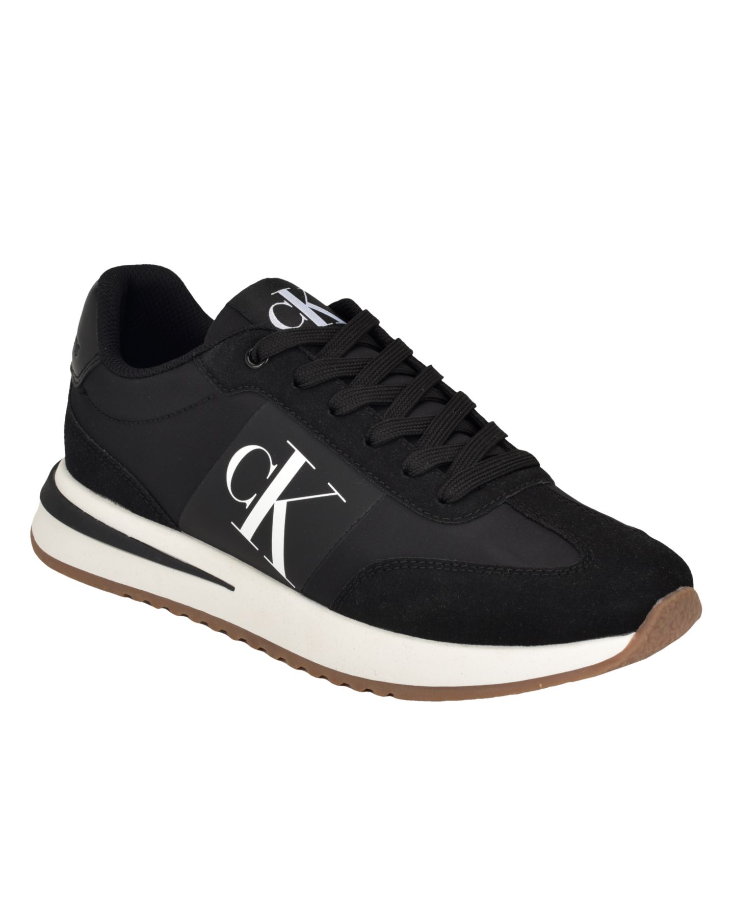 Мужские кроссовки Calvin Klein Pezrand Casual Lace-Up, цвет: Чёрный — фото 1