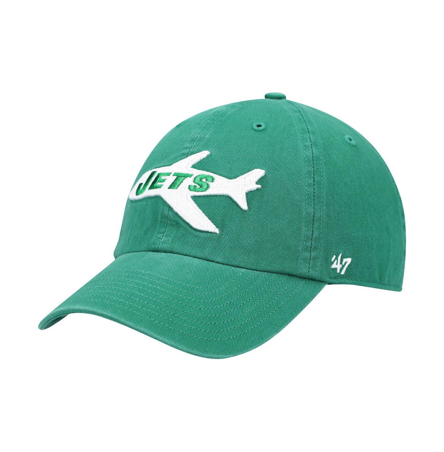 Мужская кепка '47 Brand Green New York Jets Clean Up Legacy Adjustable Hat — фото 1