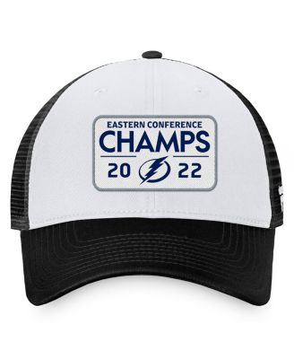 Men's Black Tampa Bay Lightning 2022 Eastern Conference Champions Locker Room Trucker Adjustable Hat