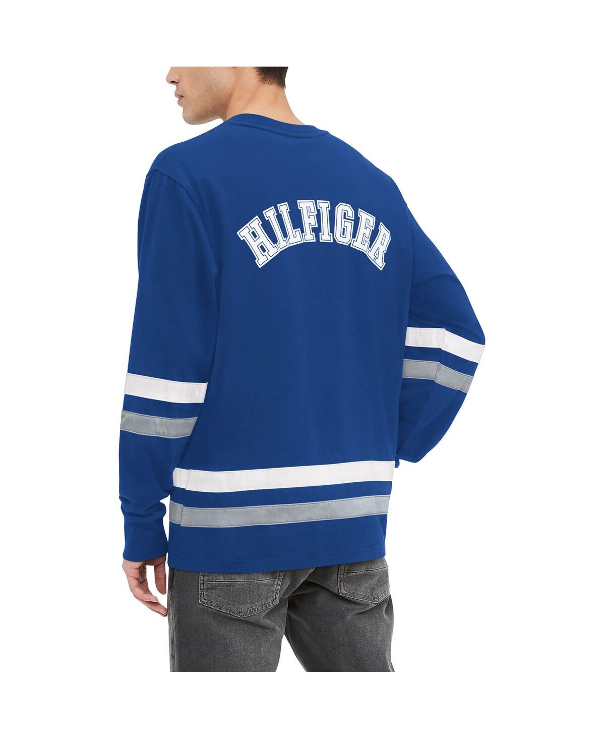 Shop Tommy Hilfiger Men's  Blue Tampa Bay Lightning Nolan Long Sleeve T-shirt