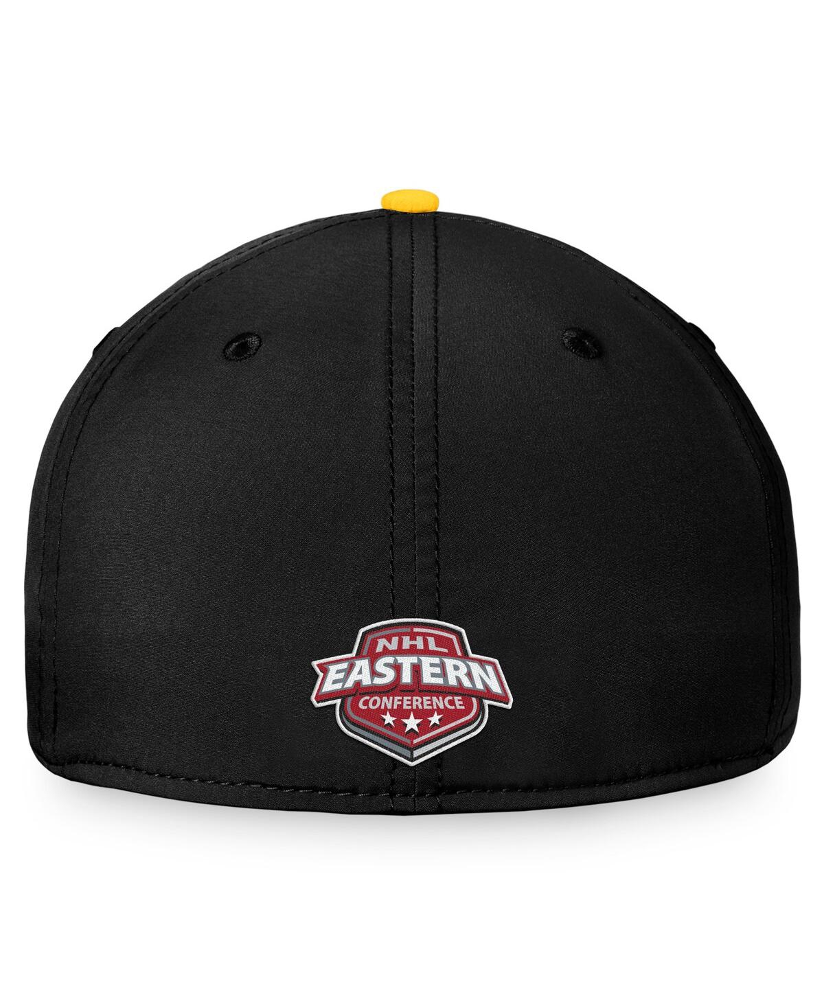 Shop Fanatics Men's  Black, Gold Pittsburgh Penguins Fundamental 2-tone Flex Hat In Black,gold