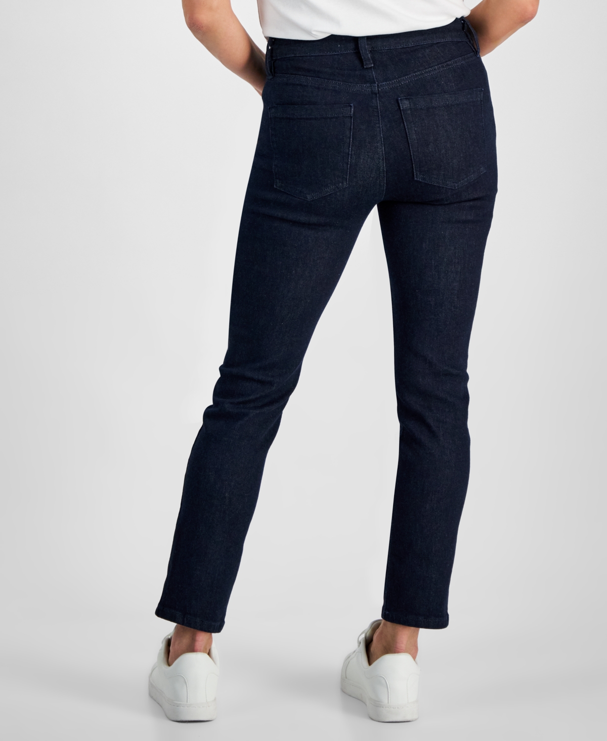 Style & Co Petite Mid Rise Slim Leg Jeans, Created for Macy's