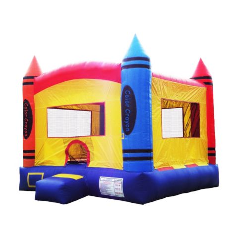Детская игрушка HERO Kiddo Crayon Inflatable Bounce House Backyard Party Moonwalk Size 13'x13', Commercial Grade PVC Vinyl, for Kids and Adults, Outdoor Indoor, цвет: Красный