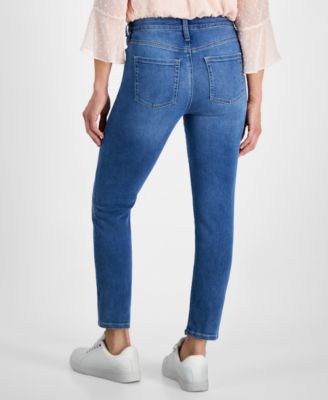 Petite Mid Rise Slim Leg Jeans, Created for Macy's