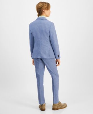 Big Boys Classic Fit Linen Suit Jacket