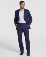 Michael Kors Men's Classic-Fit Pinstripe Wool-Blend Stretch Suit Separate Pants - Navy/blue