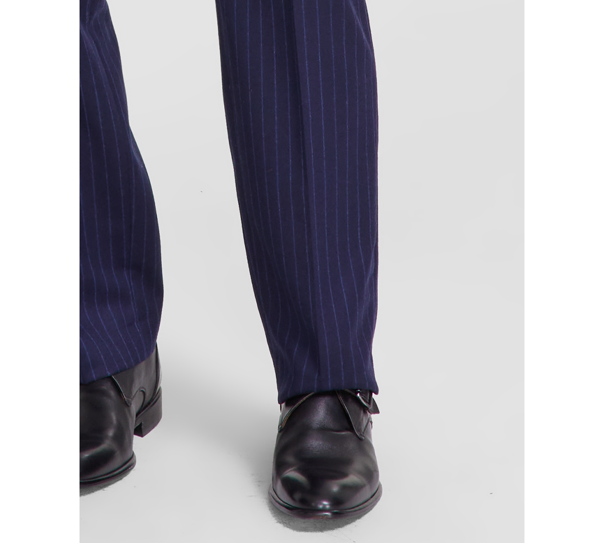 Michael Kors Men's Classic-Fit Pinstripe Wool-Blend Stretch Suit Separate Pants -blue
