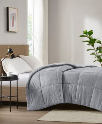 Comfort Cool Jersey Knit Oversized Down Alternative Comforter, Full/Queen