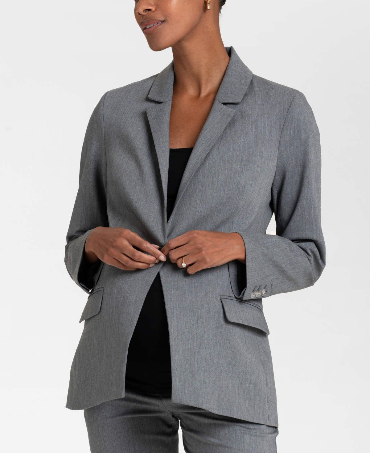 Seraphine Women's Tailored Maternity Blazer In Gray