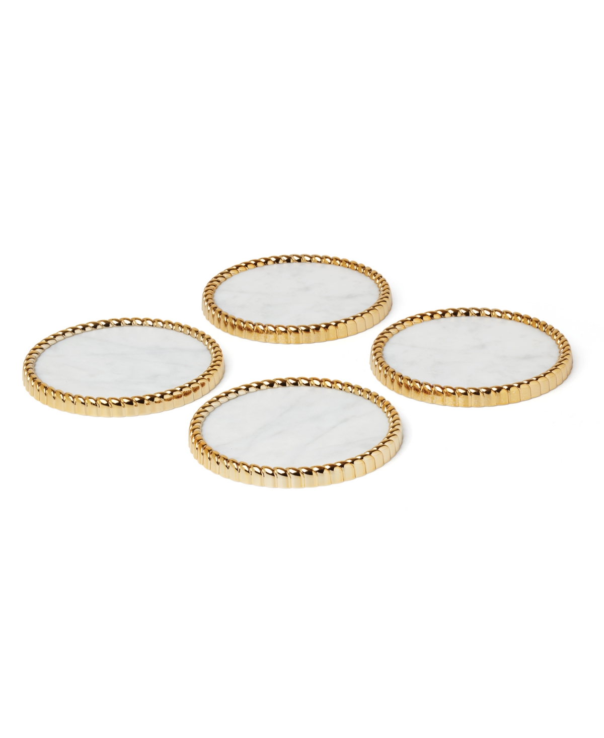 Reed & Barton Roseland Metal Coasters, Set Of 4 In Metallic And No Color