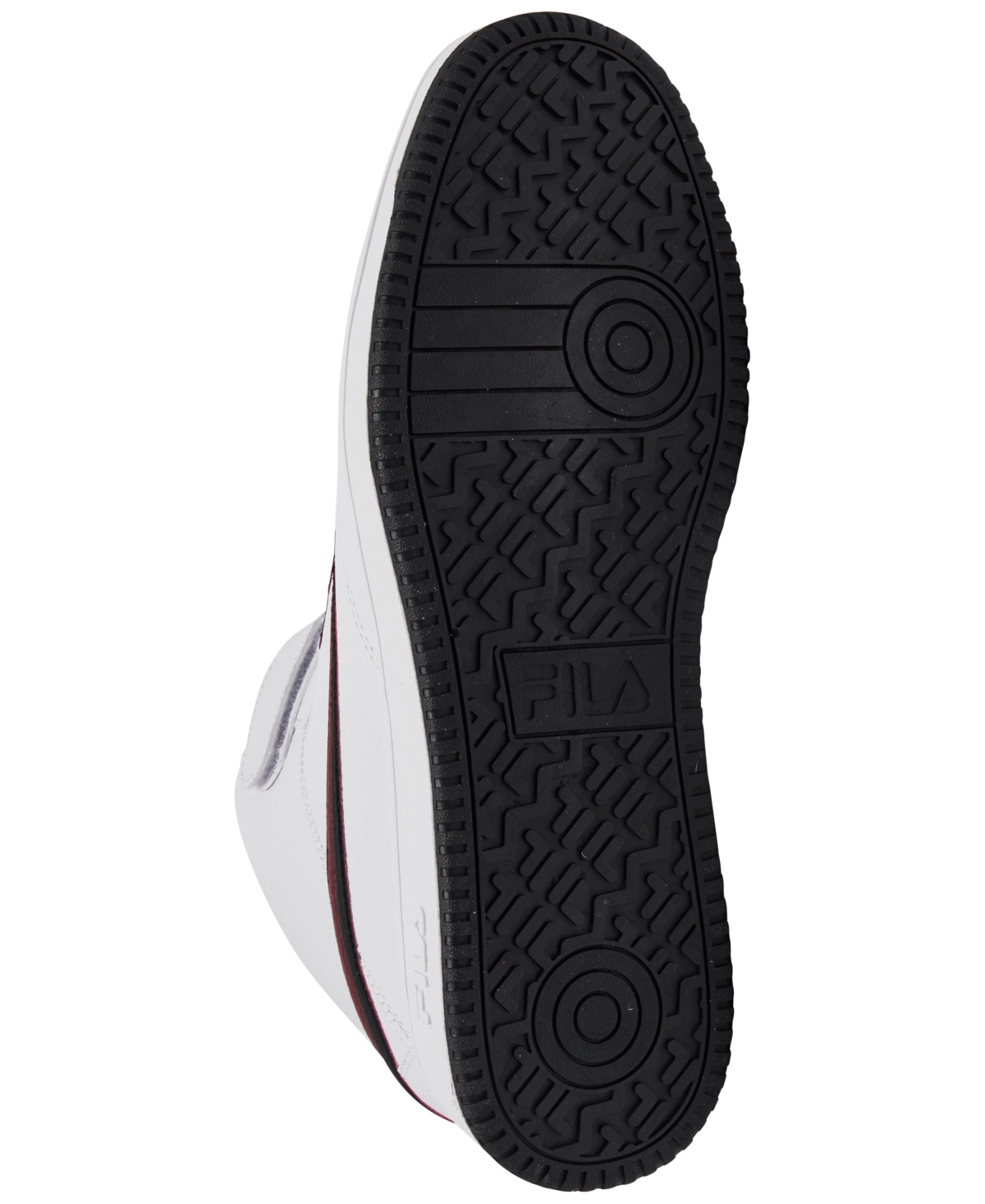 Fila Men's A-High Stay-Put Closure High Top Casual Sneakers from Finish Line - Maroon, Black