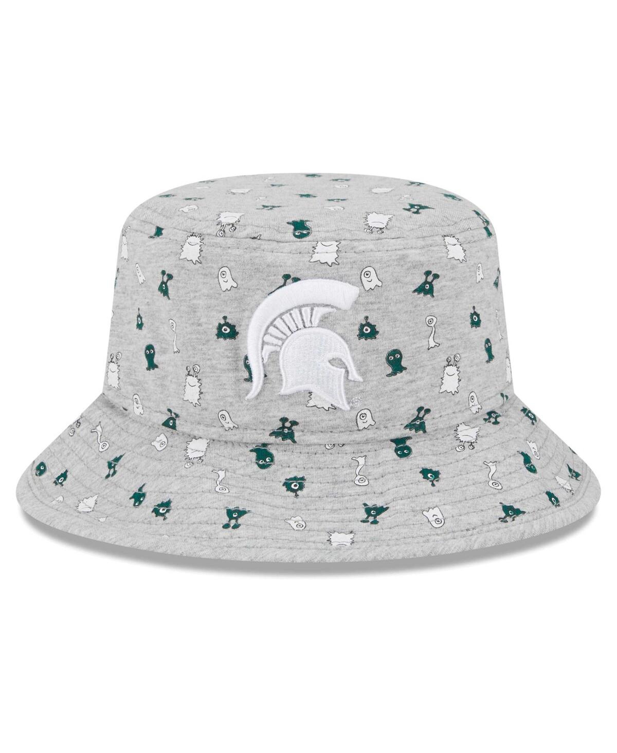 Shop New Era Toddler Boys And Girls  Heather Gray Michigan State Spartans Critter Bucket Hat