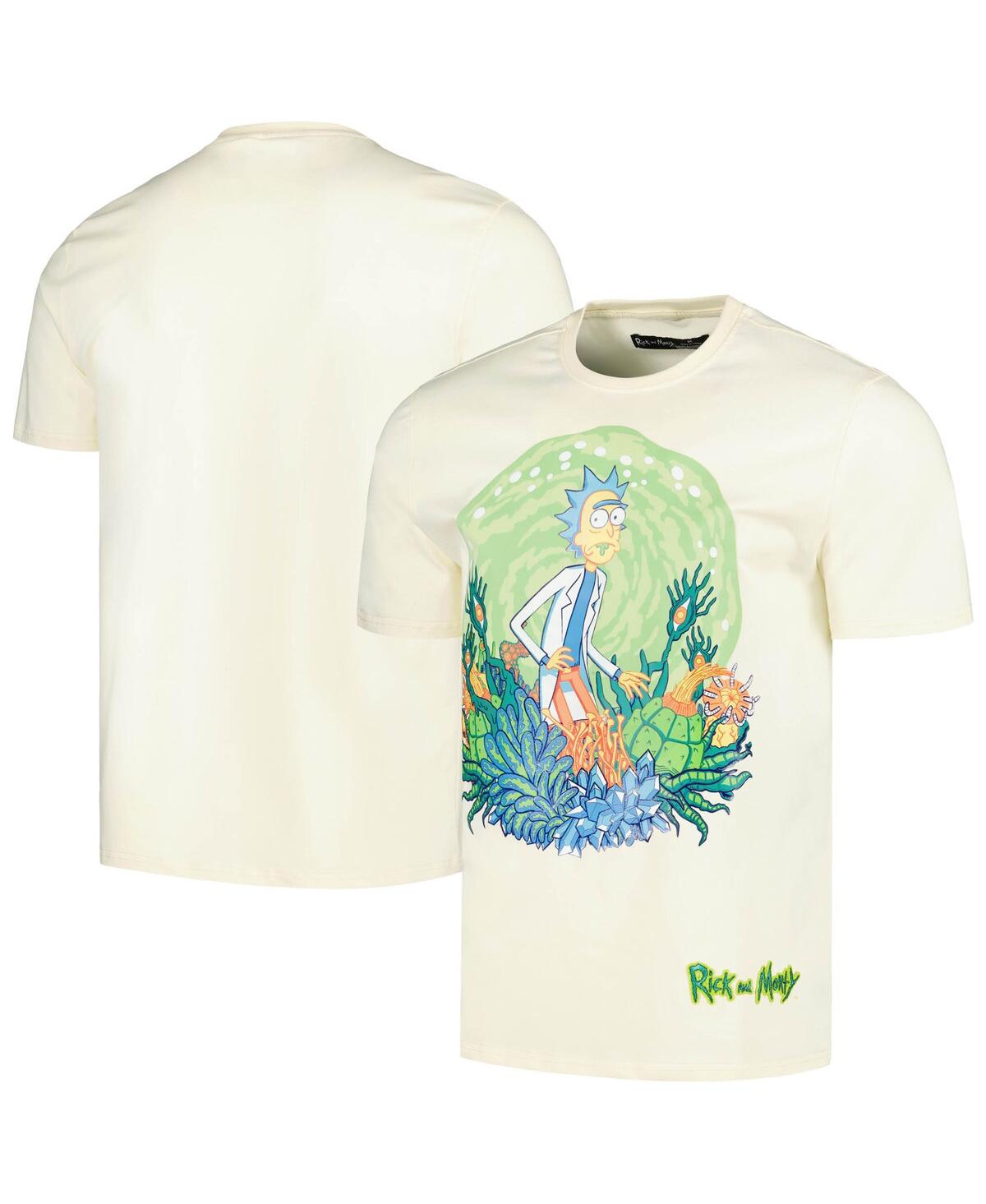 Shop Freeze Max Men's  Cream Rick And Morty Graphic T-shirt