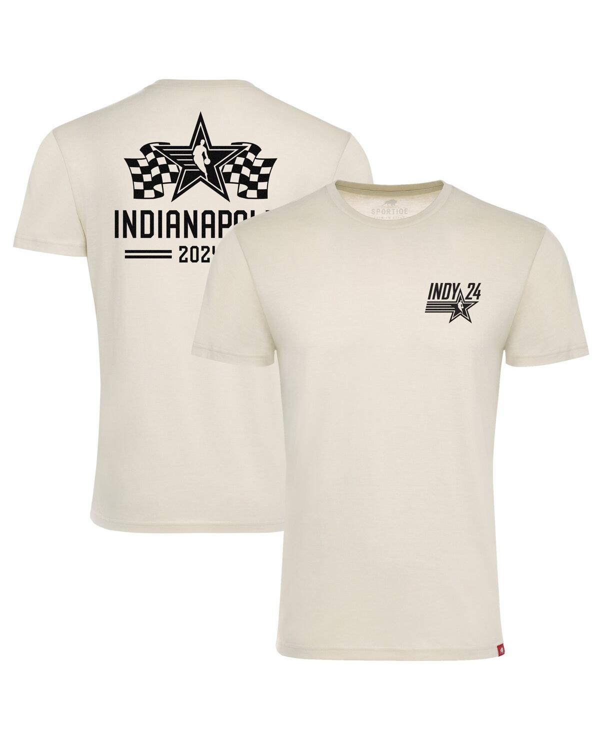 Men's and Women's Sportiqe Cream 2024 Nba All-Star Game Comfy Tri-Blend T-shirt - Cream