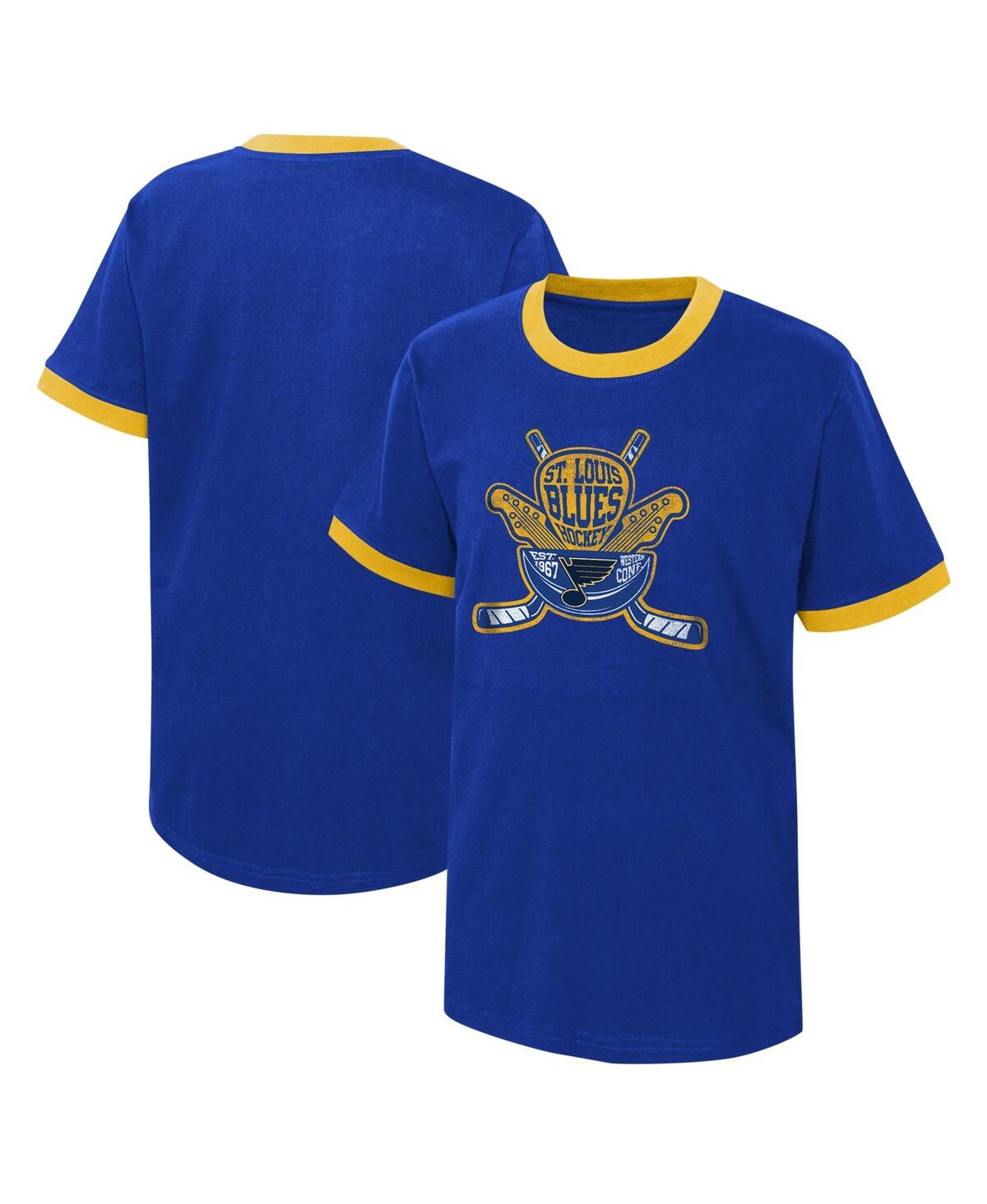 Shop Outerstuff Big Boys Blue Distressed St. Louis Blues Ice City T-shirt