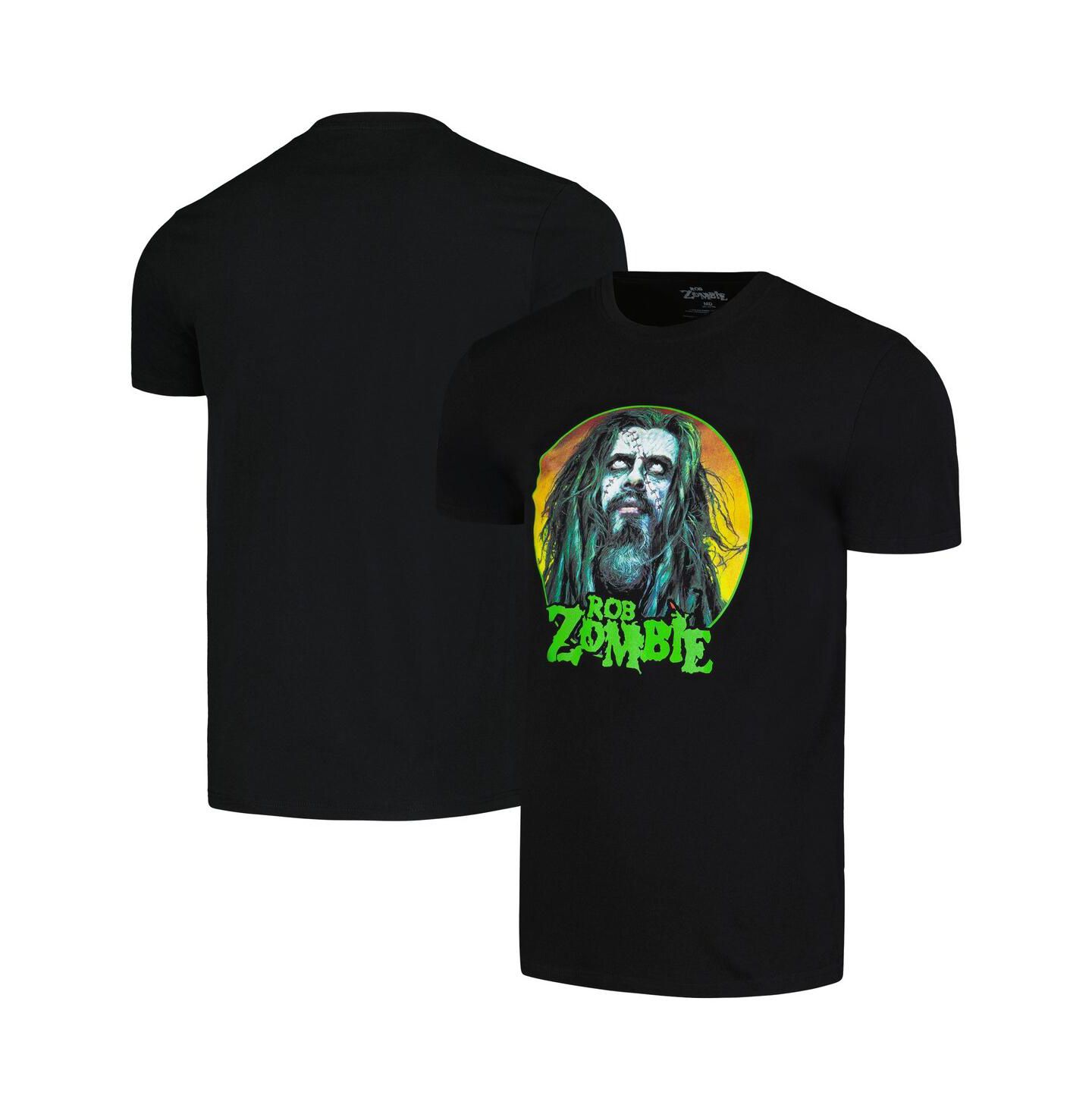 Мужская футболка Global Merch Black Rob Zombie Face — фото 1