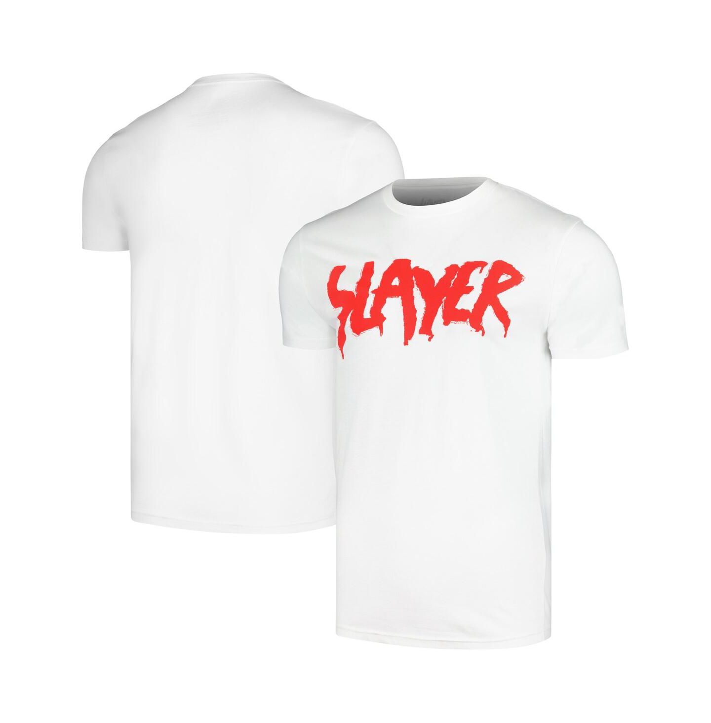 Мужская футболка Global Merch White Slayer Drip Logo — фото 1