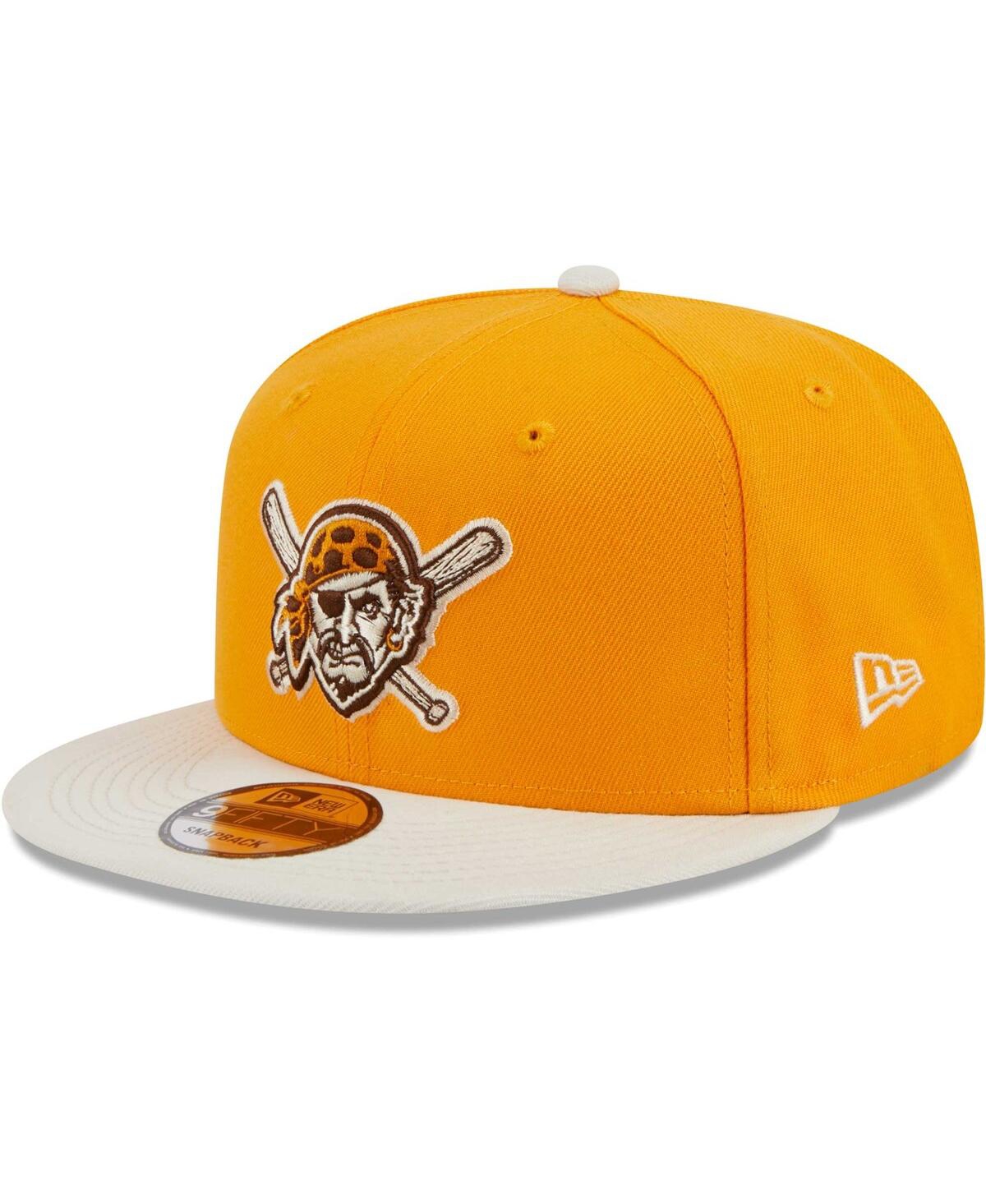 Shop New Era Men's  Gold Pittsburgh Pirates Tiramisu 9fifty Snapback Hat