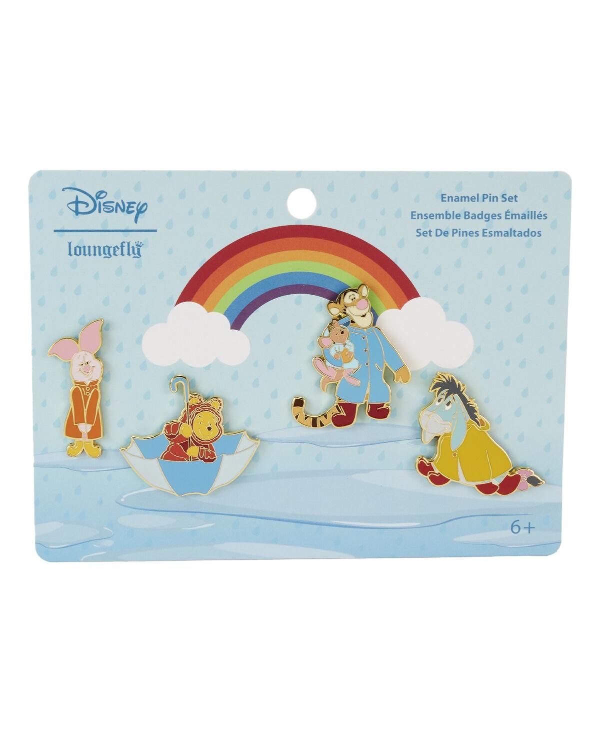 Winnie the Pooh Rainy Day 4-Pack Pin Set - Multi