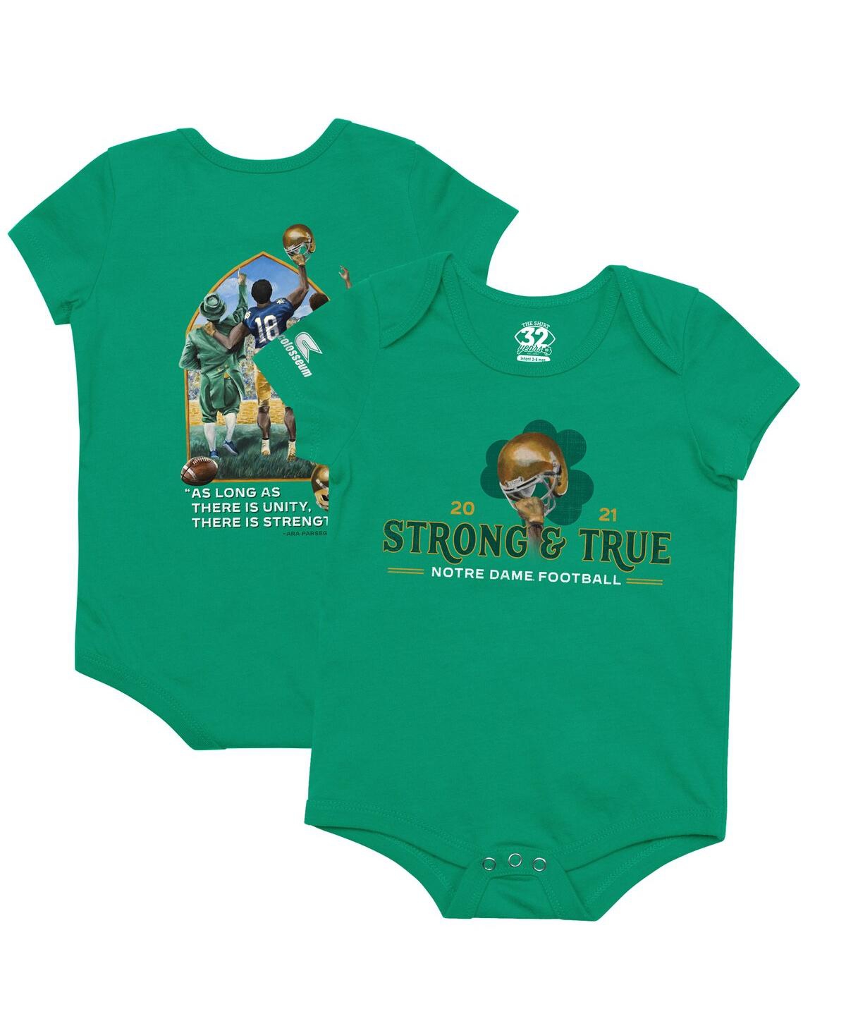 Shop Colosseum Baby Boys And Girls  Green Notre Dame Fighting Irish 2021 The Shirt Bodysuit