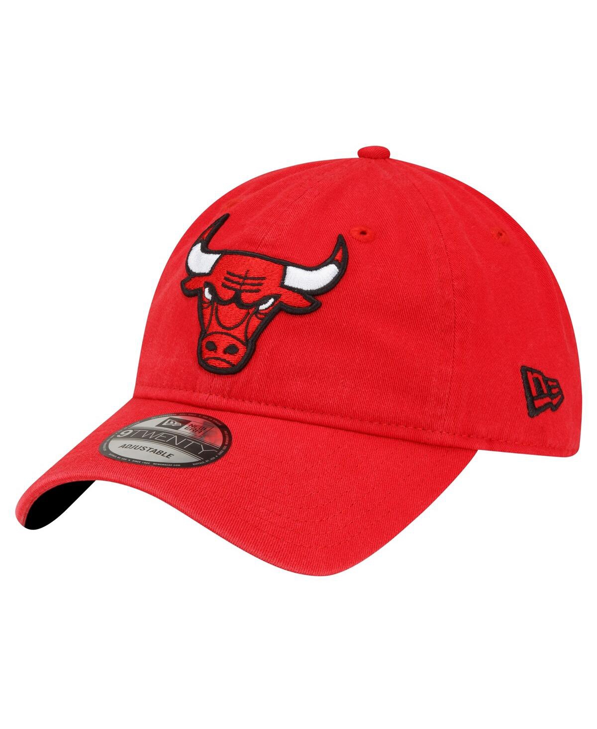 Shop New Era Men's  Red Chicago Bulls Team 2.0 9twenty Adjustable Hat