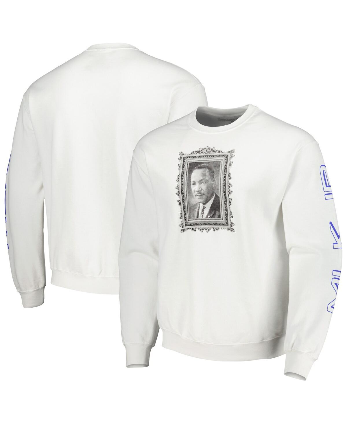 Shop Philcos Men's And Women's Martin Luther King Jr. White Graphic Pullover Sweatshirt