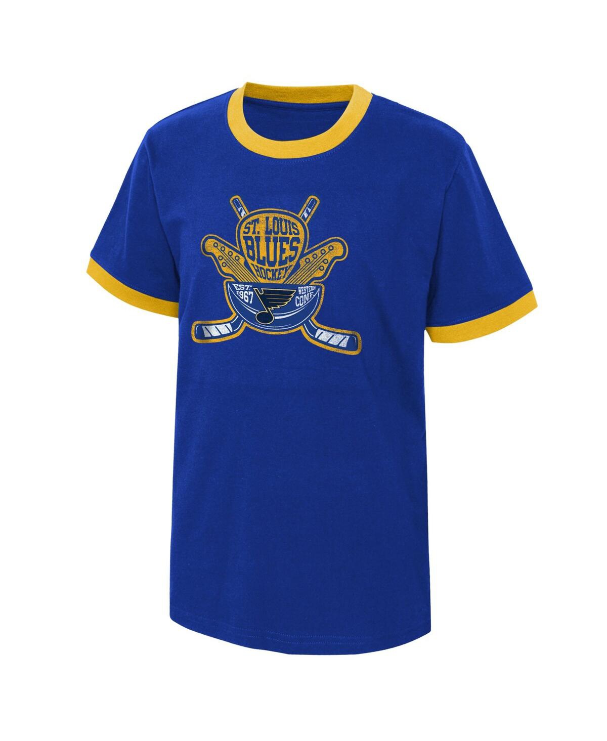 Shop Outerstuff Big Boys Blue Distressed St. Louis Blues Ice City T-shirt