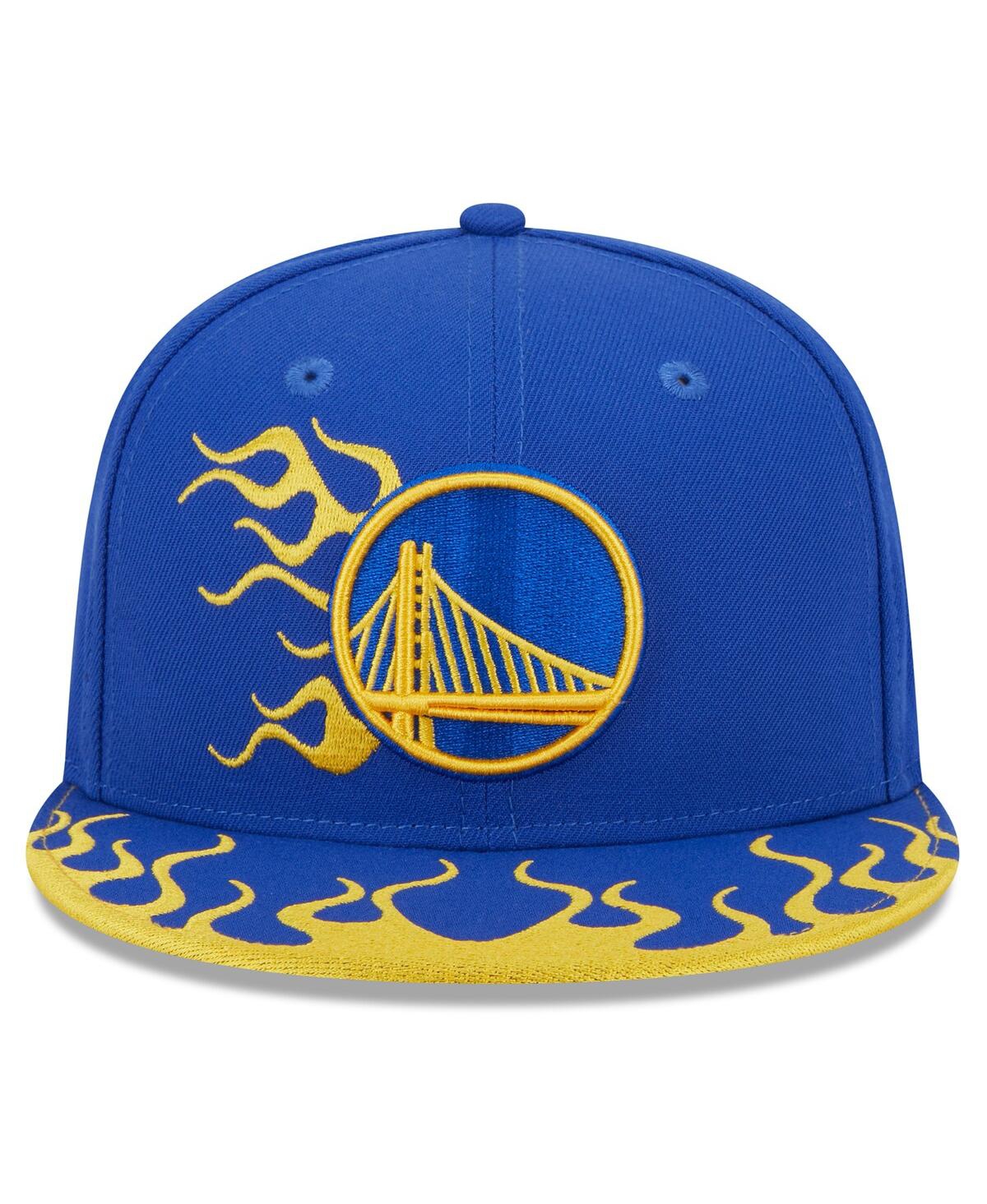 Men's New EraGolden State Warriors 2024 Nba All-Star Game Rally Drive Flames 9FIFTY Snapback Hat - Royal