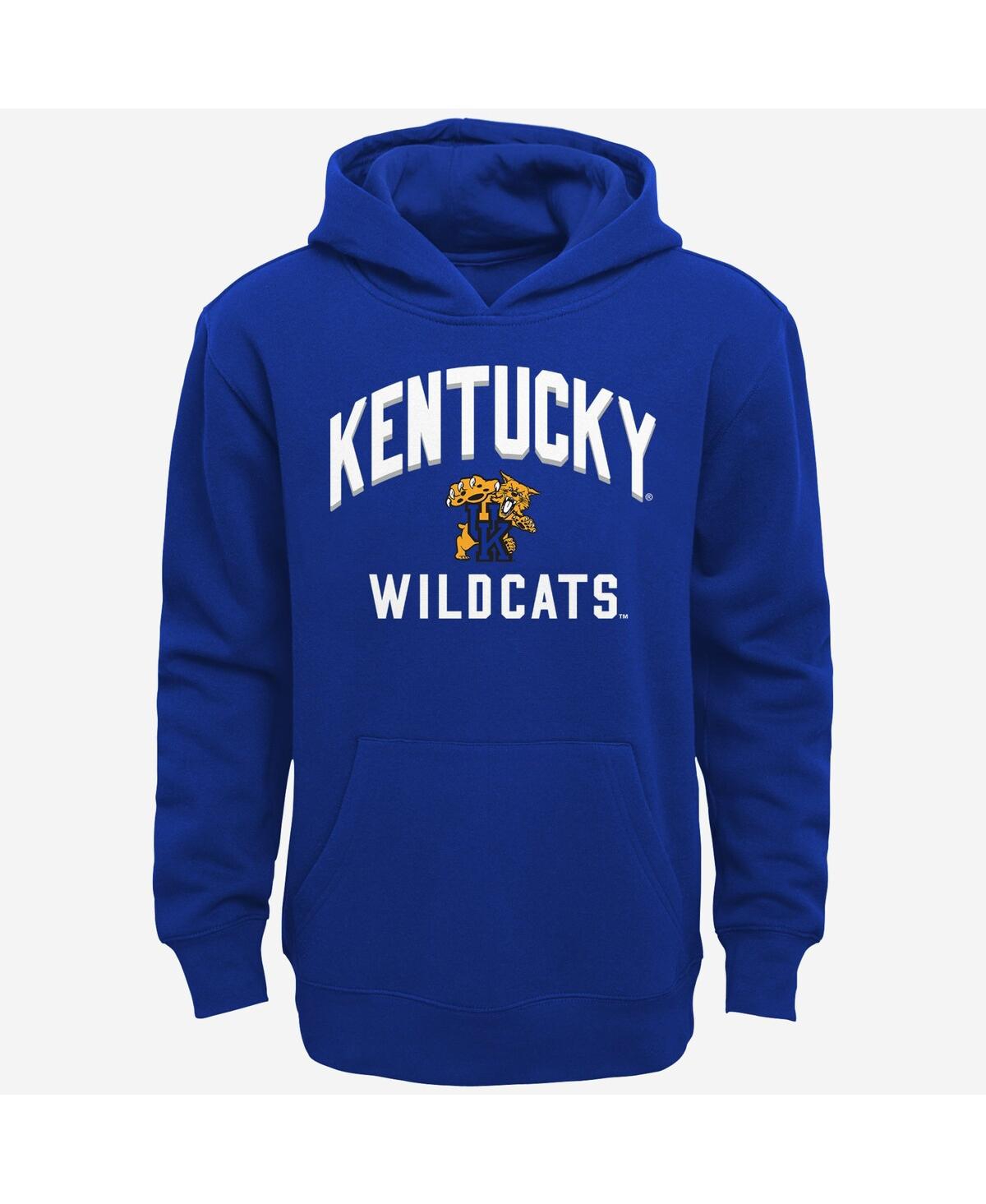 Outerstuff Toddler Boys And Girls Royal, Gray Kentucky Wildcats Play-by-play Pullover Fleece Hoodie And Pants S In Royal,gray