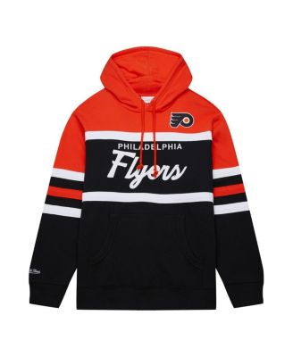 Men's Black, Orange Philadelphia Flyers Head Coach Pullover Hoodie