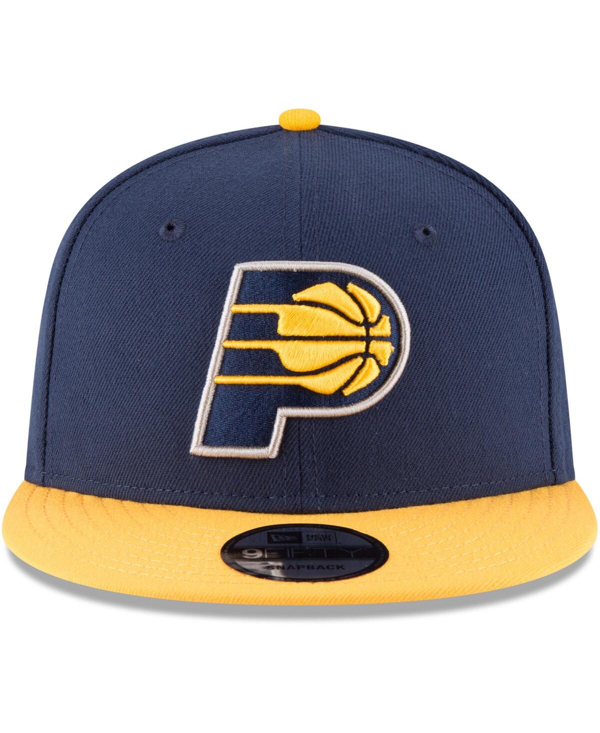New Era Men's  Navy, Gold Indiana Pacers Two-tone 9fifty Adjustable Hat In Navy,gold