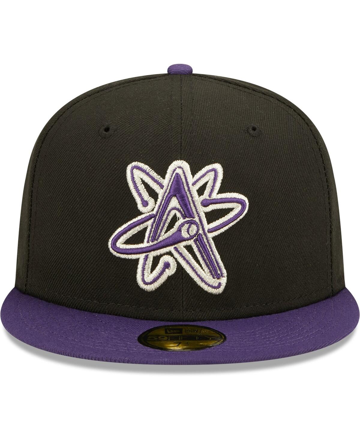Shop New Era Men's  Black Albuquerque Isotopes Alternate Logo 2 Authentic Collection 59fifty Fitted Hat