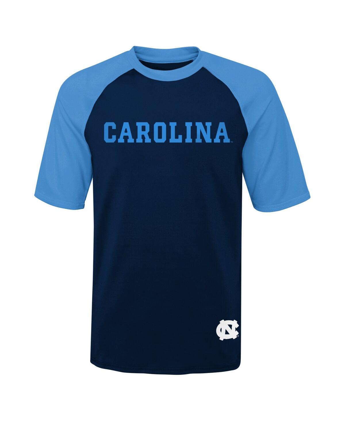 Big BoysNorth Carolina Tar Heels Mecca Dunes Rash Guard Raglan T-shirt - Navy