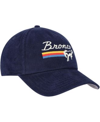 Men's Navy Bronco Roscoe Corduroy Adjustable Hat