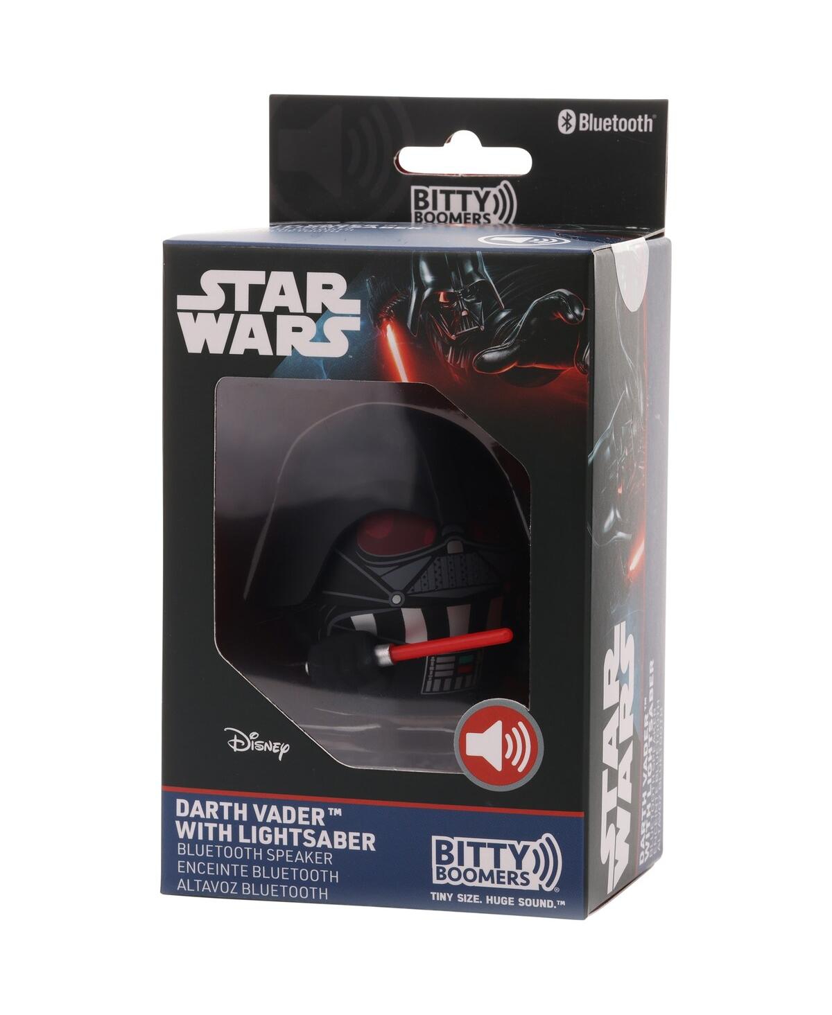 Shop Bitty Boomers Darth Vader With Lightsaber & Red Eyes Star Wars Wireless Bluetooth 2" Mini Speaker In Multi
