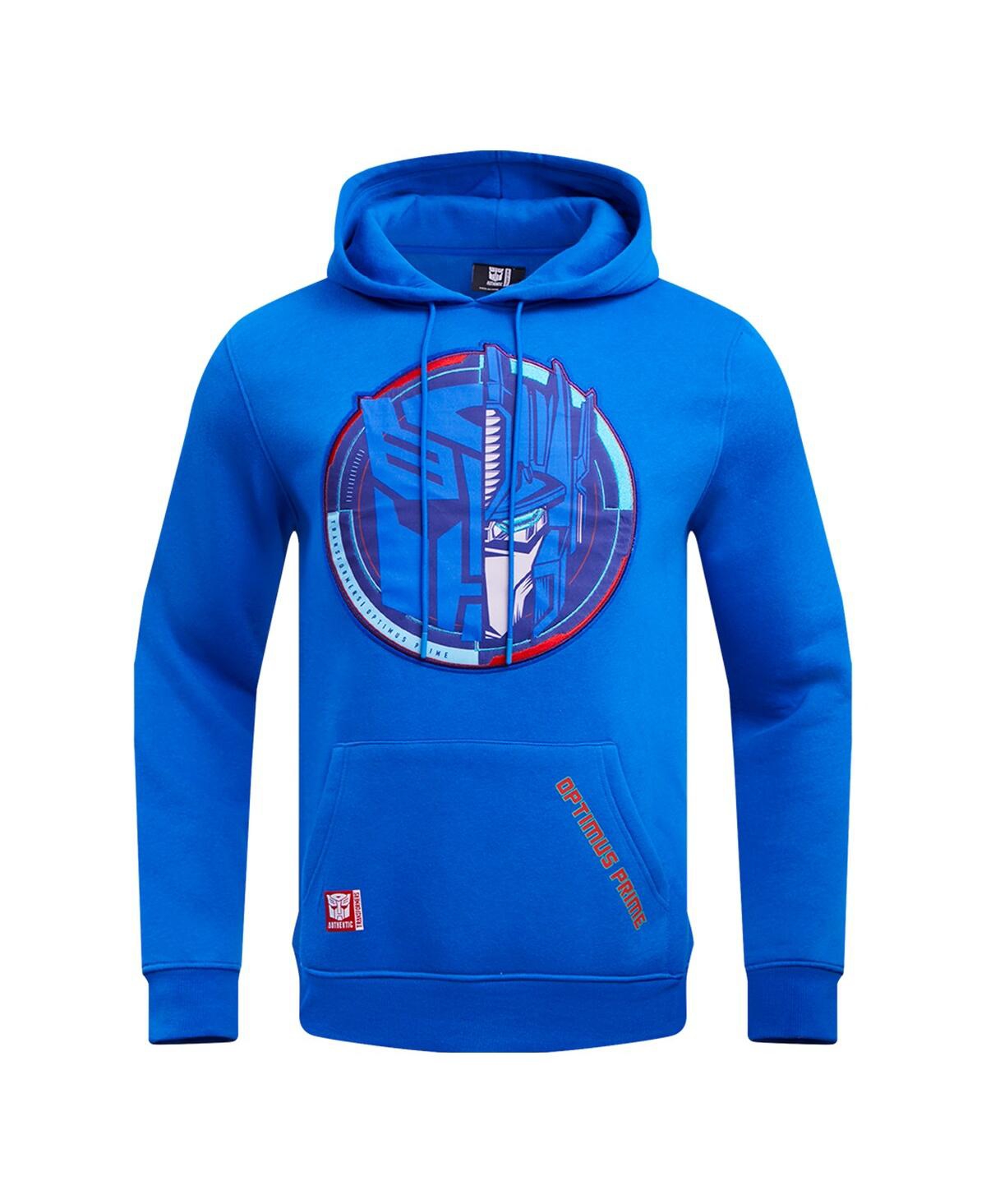 Shop Freeze Max Men's And Women's  Optimus Prime Royal Transformers Roll Out Pullover Hoodie