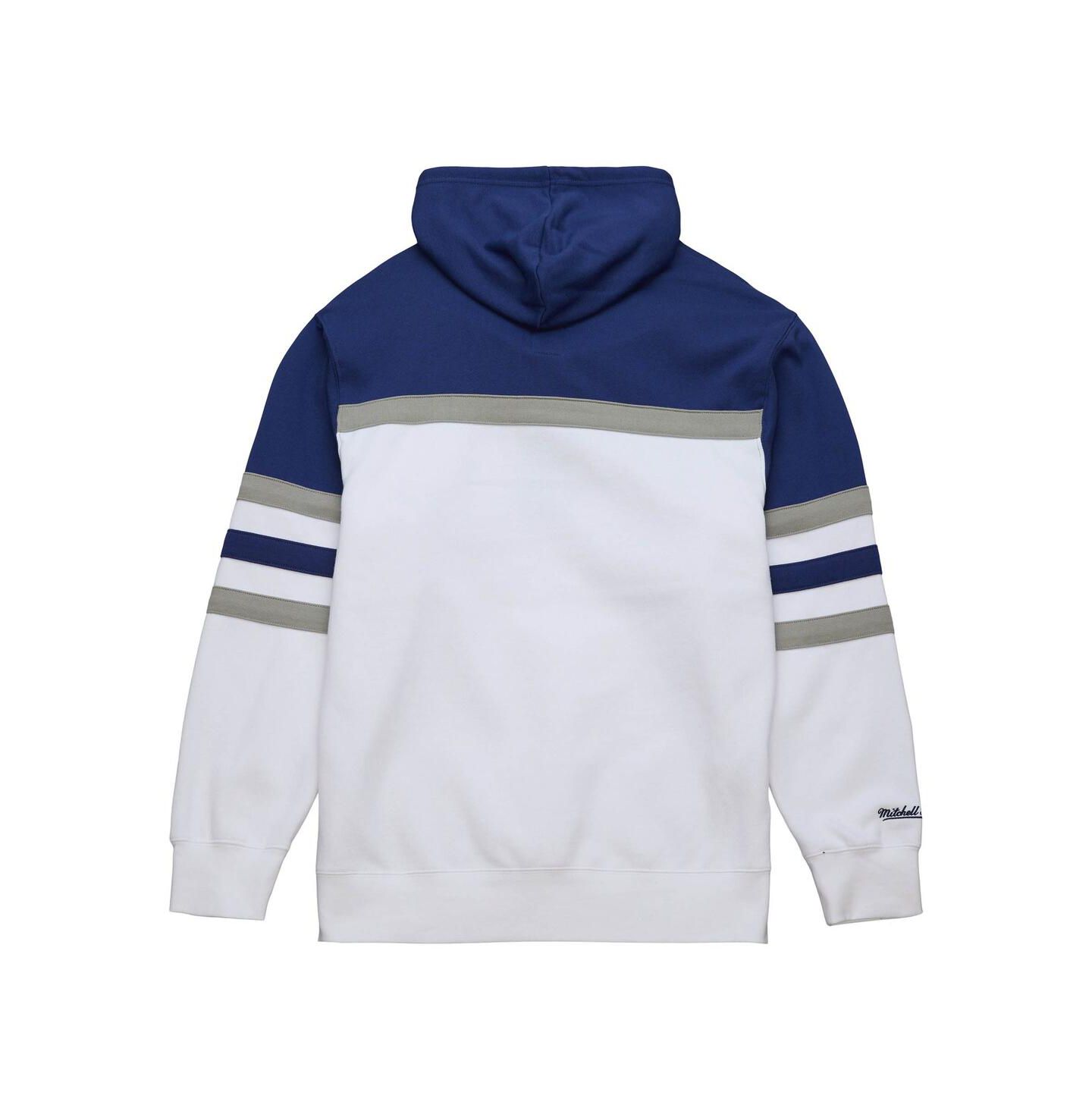 Мужское худи Mitchell & Ness White, Blue Toronto Maple Leafs Head Coach Pullover — фото 3