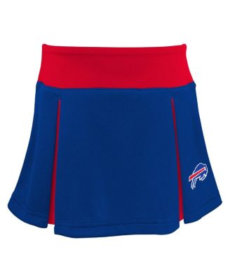 Girls Toddler Royal Buffalo Bills Spirit Cheer Three-Piece Cheerleader Set