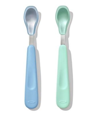 Tot Feeding 2Pc Spoon Set with Soft Silicone
