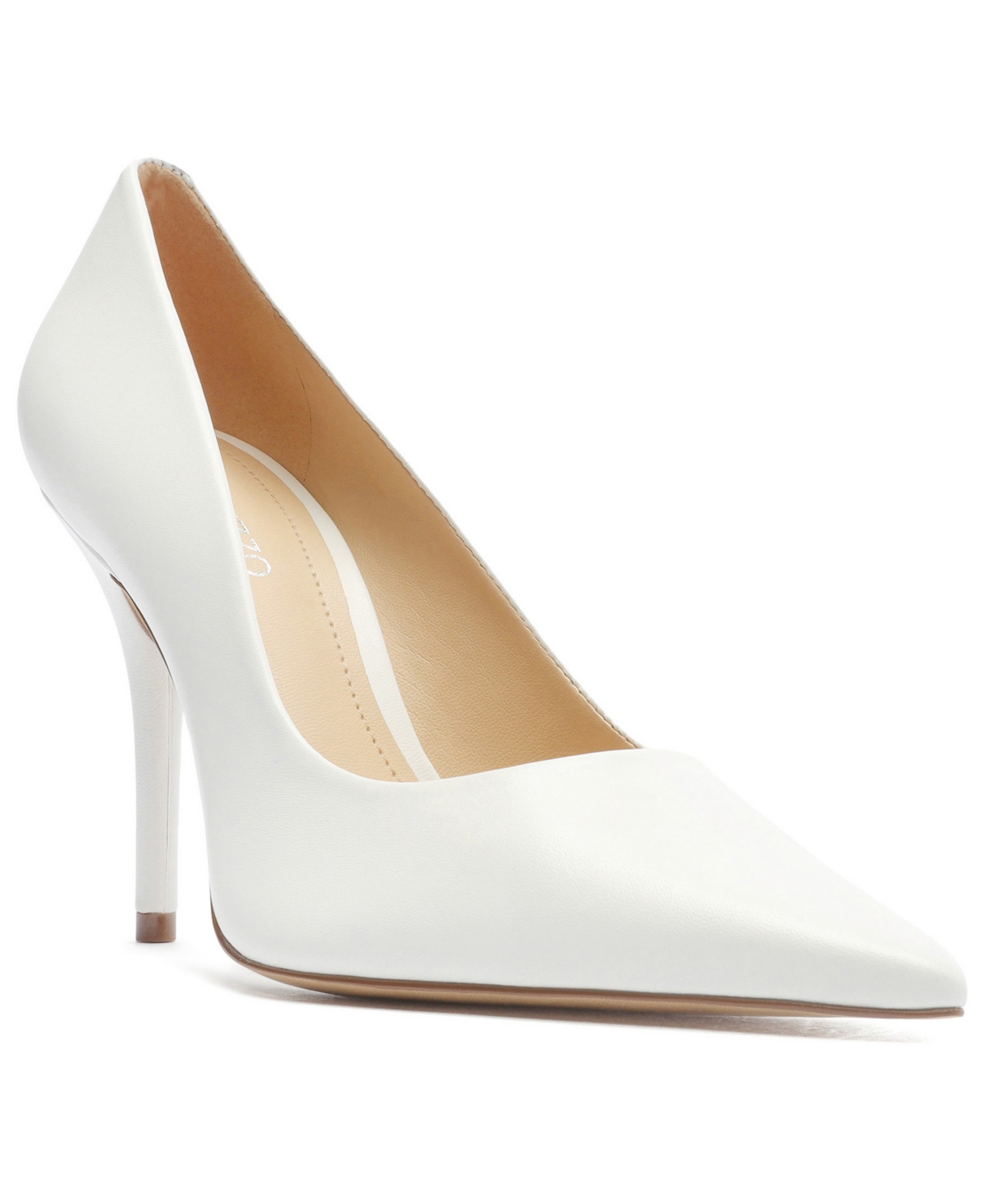 Arezzo Women's Emily High Stiletto Pumps - White - Leather