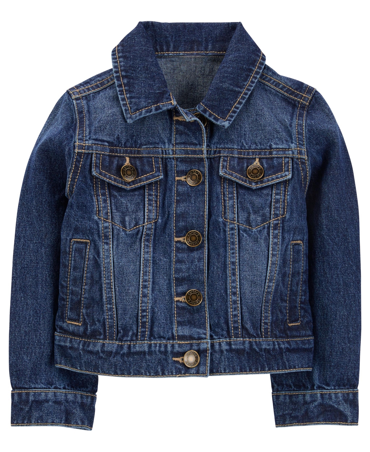 Shop Carter's Toddler Basic Denim Jacket In Blue