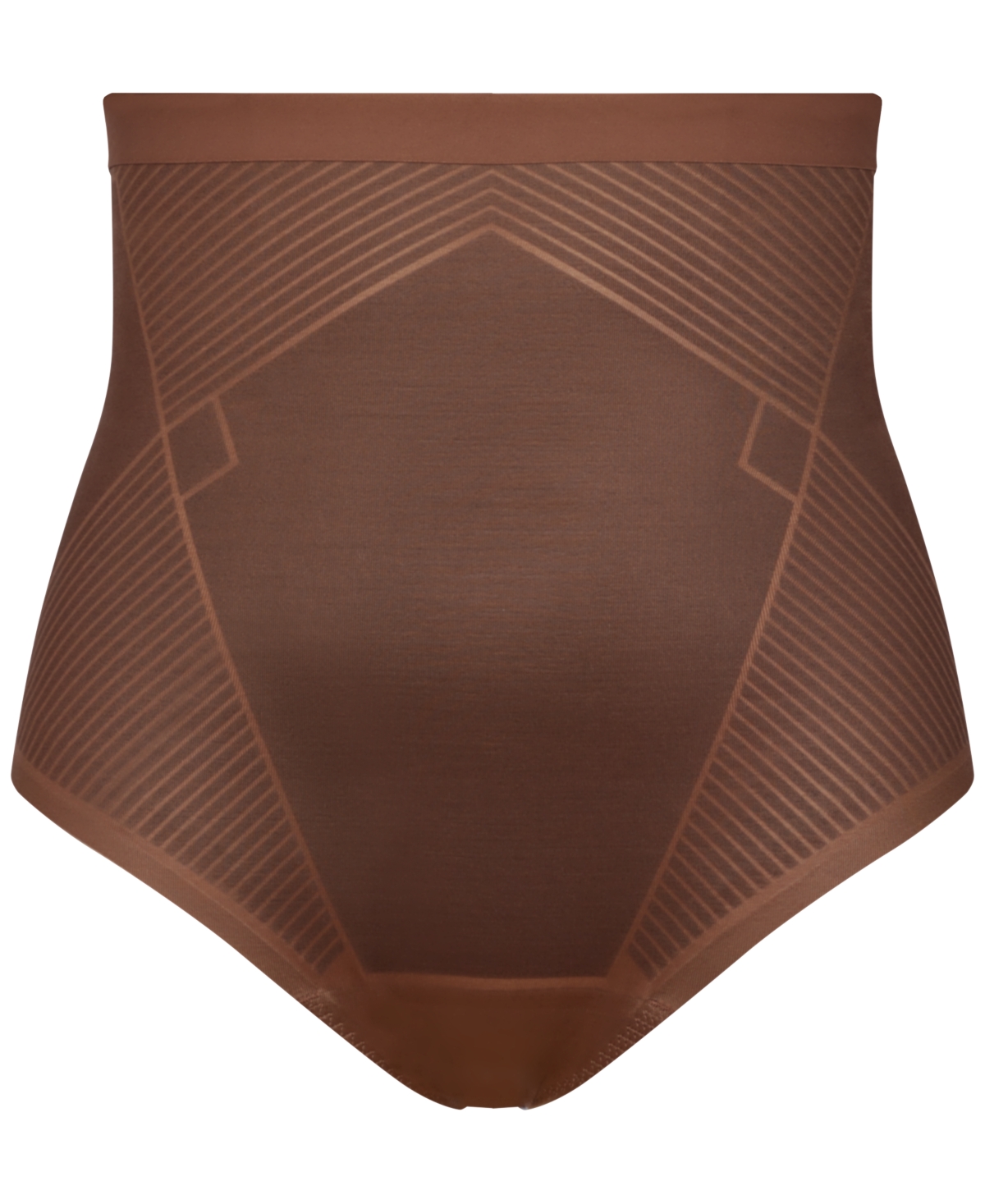 Shop Spanx Women's Thinstincts High-waisted Shaping Thong Underwear 10401r In Chestnut Brown