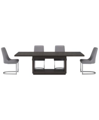 Tivie 5 Pc Dining Set (Rectangular Table + 4 Dining Chairs)