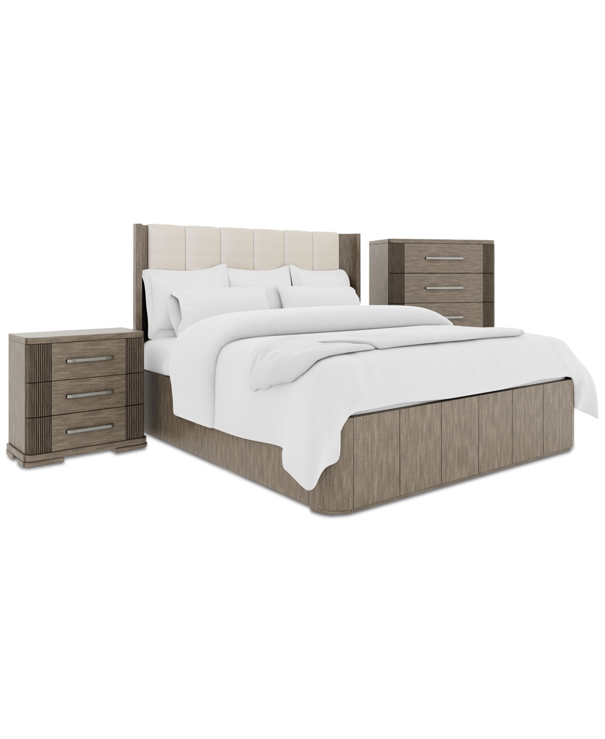 Shop Macy's Frandlyn 3pc Bedroom Set (queen Bed + Chest + Nightstand) In No Color