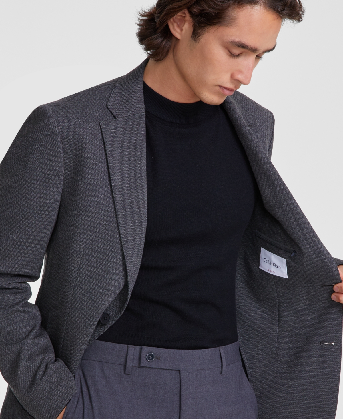 Calvin Klein Men's Slim-Fit Solid Knit Sport Coat