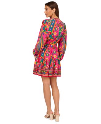 Adrianna by Adrianna Papell Women's Printed Shirtdress