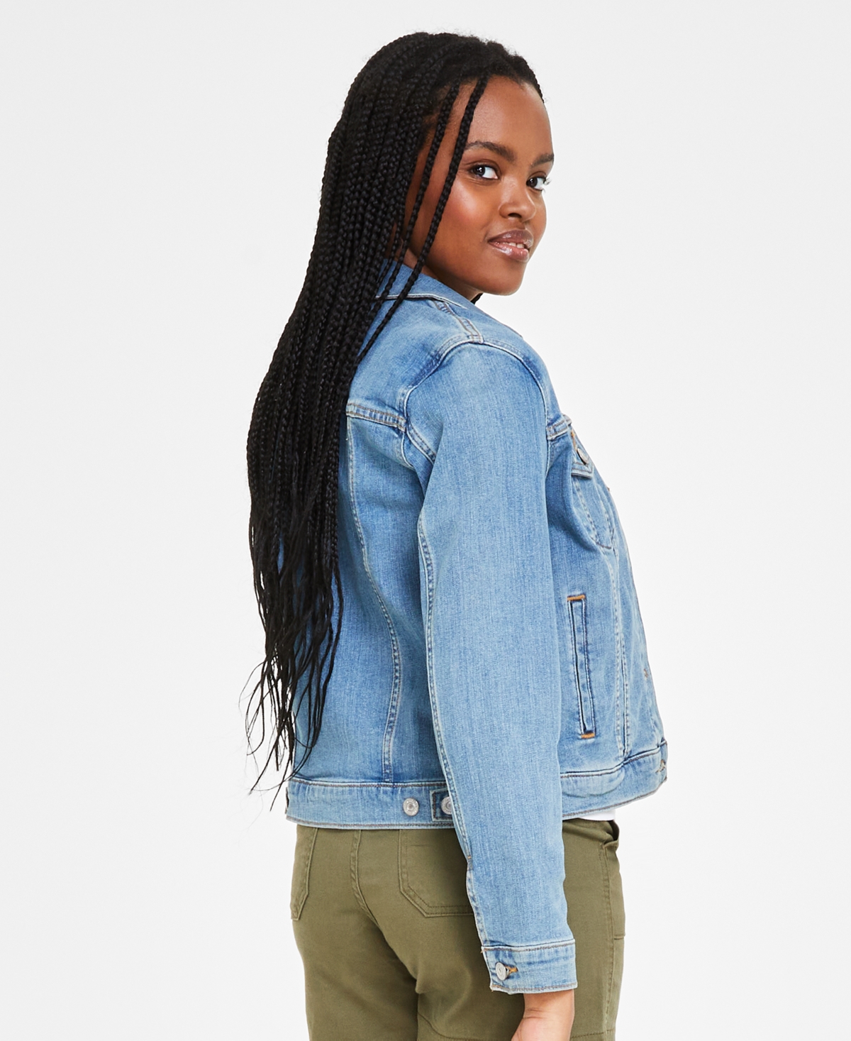 Levi's denim trucker dress discount