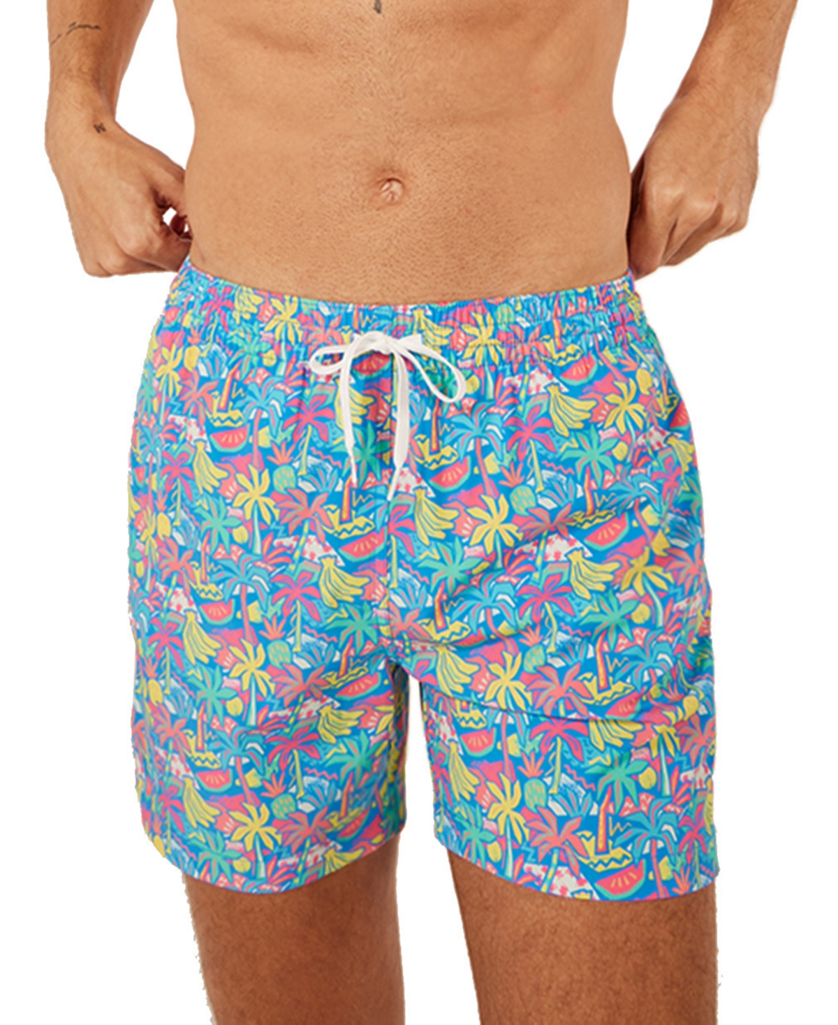 Men's The Tropical Bunches Quick-Dry 5-1/2" Swim Trunks - Bright Blue