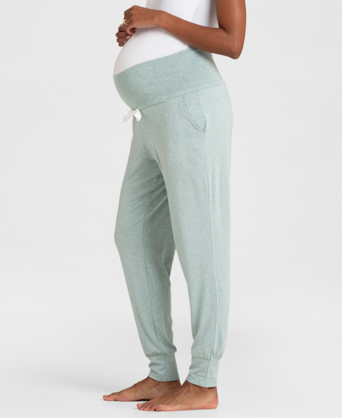 Seraphine Women's Maternity Lounge Pants, Twin Pack - Sage