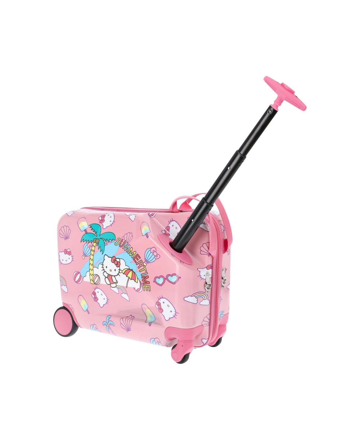 Shop Ful Hello Kitty  Ride-on Luggage Summer Time Kids 14.5" Luggage In Pink